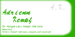 adrienn kempf business card